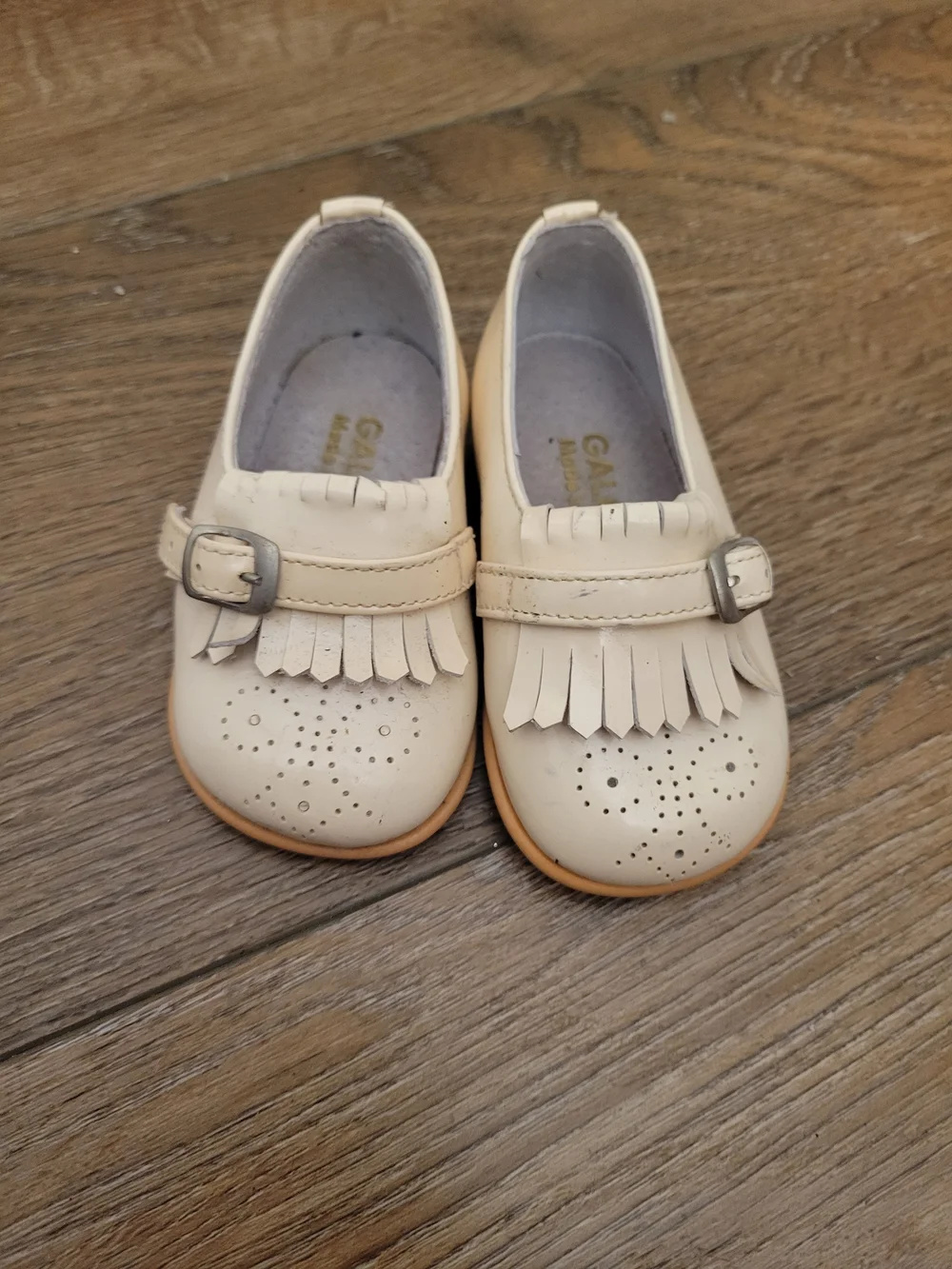 GAP Kids Cream Mary Jane Tassel Loafers